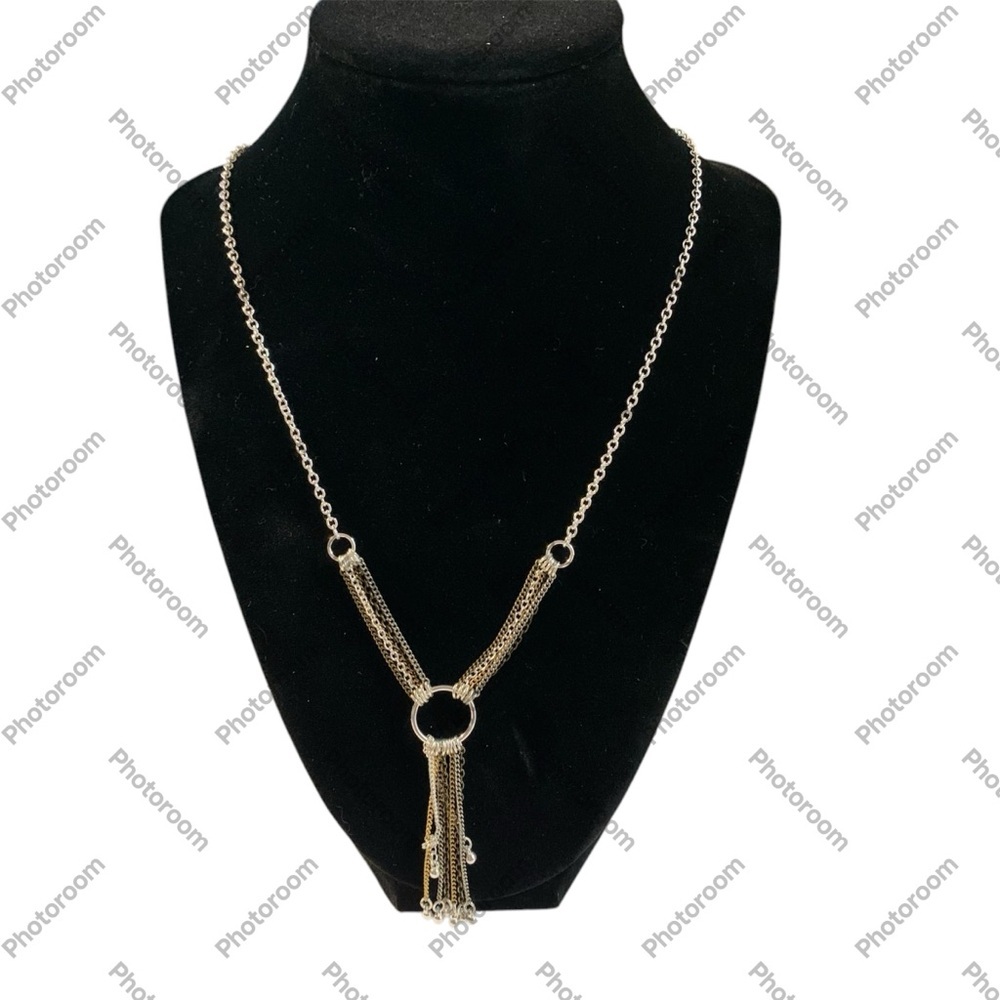 Avon “Fringe Benefits Y Chain” Gold and Silver Necklace NIB 2010